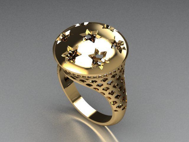 jewelry ring 3D print model_3