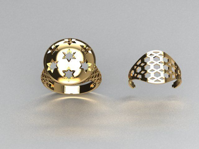 jewelry ring 3D print model_6