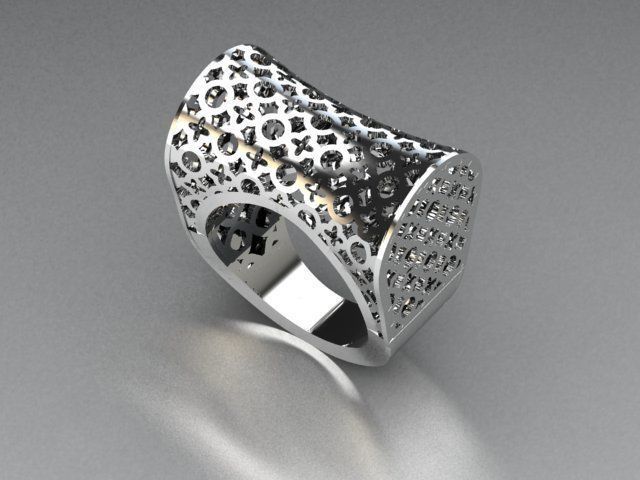 jewelry ring 3D print model_3