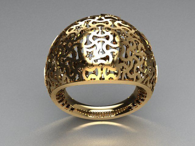 jewelry ring 3D print model_2
