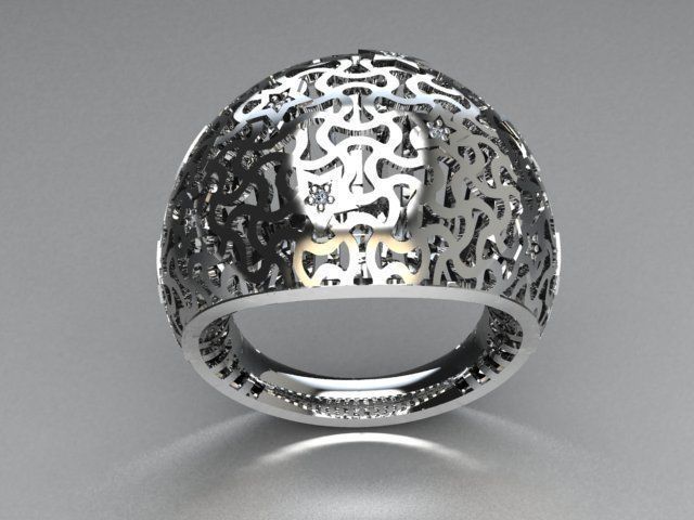 jewelry ring 3D print model_1