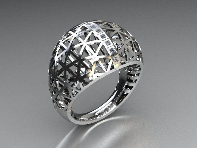 jewelry ring 3D print model_2