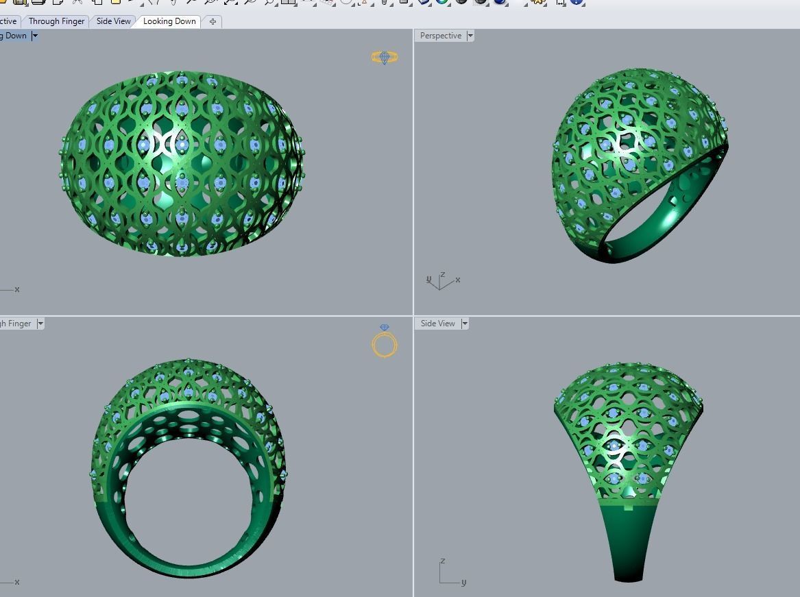 jewelry ring 3D print model_6
