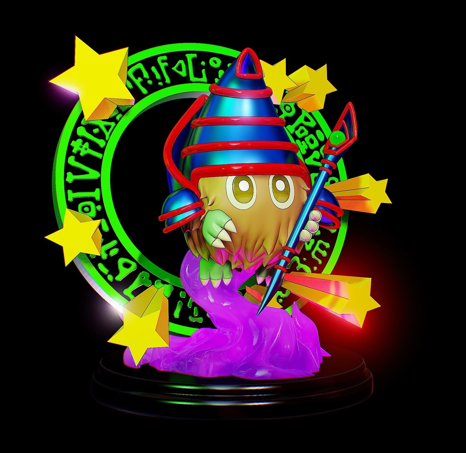 magikuriboh figure - yugioh 3D print model_9