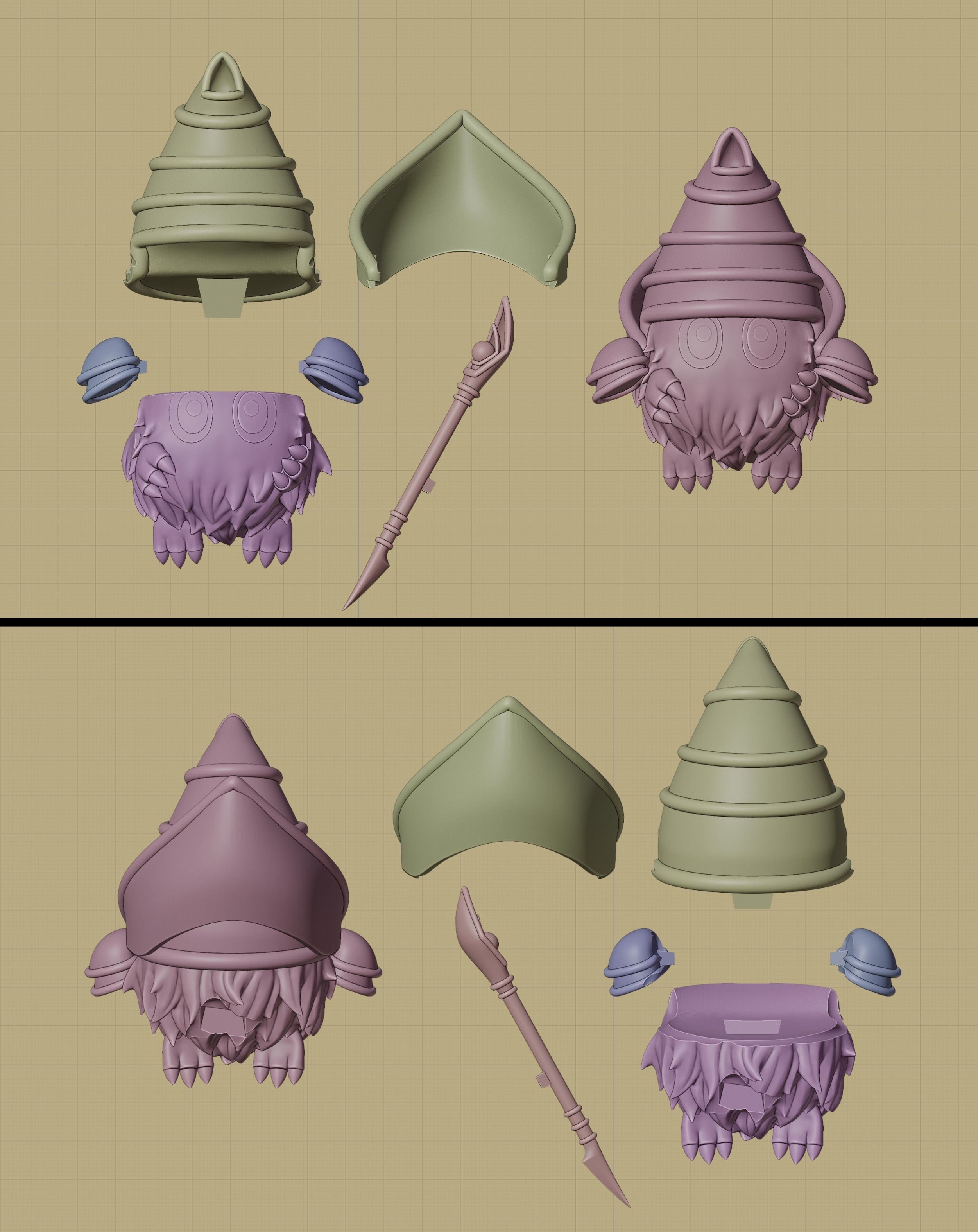 magikuriboh figure - yugioh 3D print model_3