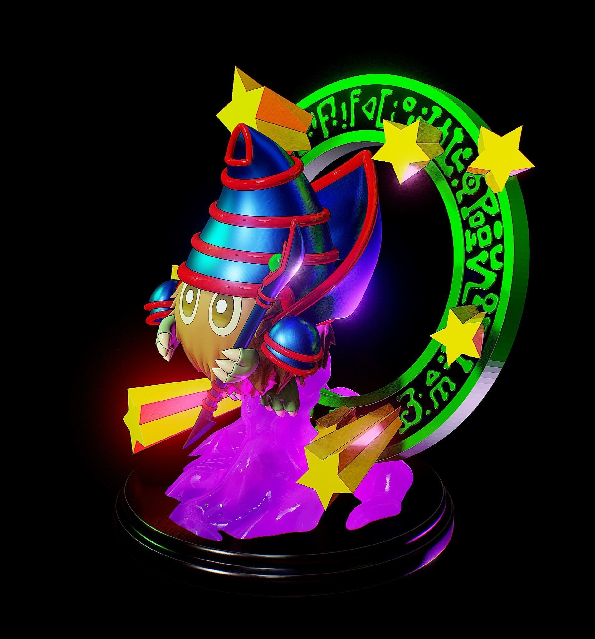 magikuriboh figure - yugioh 3D print model_11