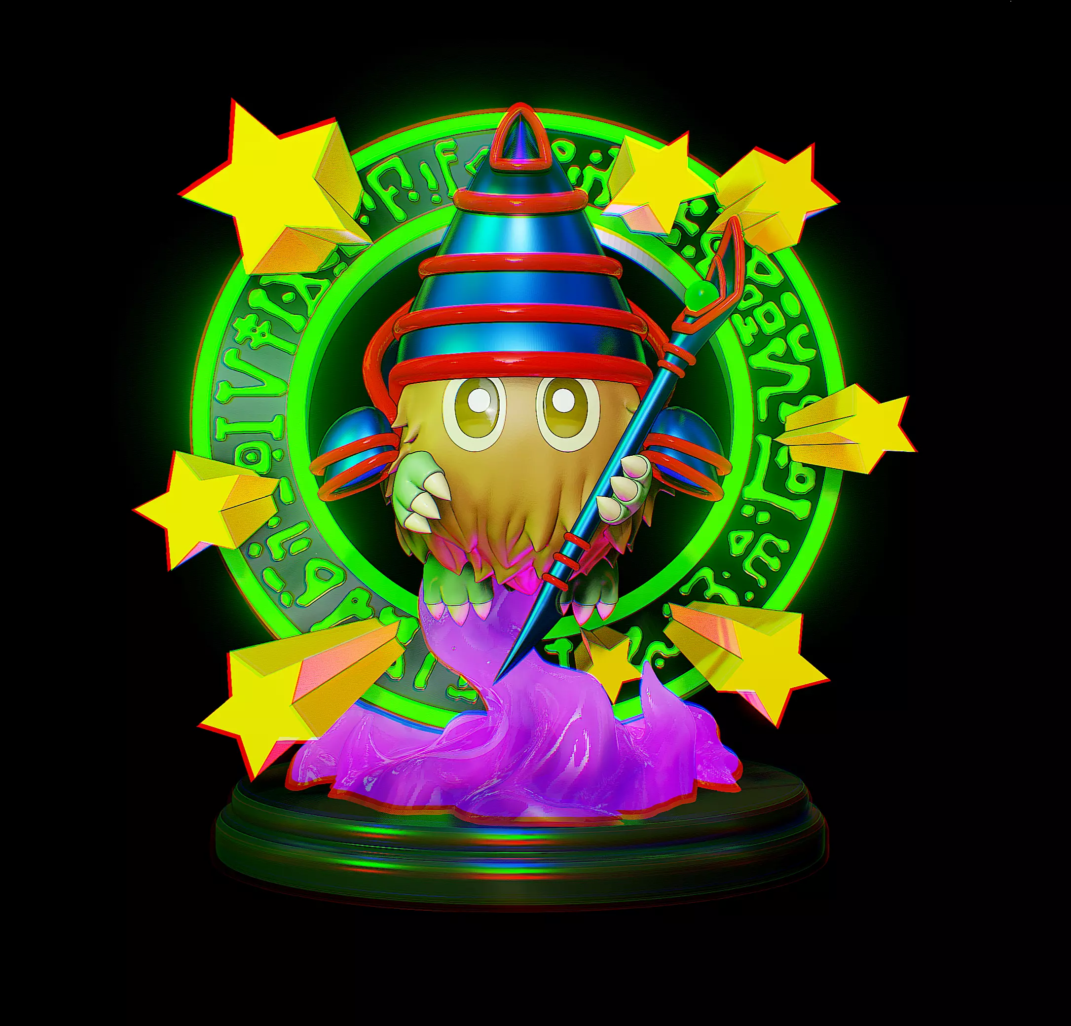 magikuriboh figure - yugioh 3D print model_0