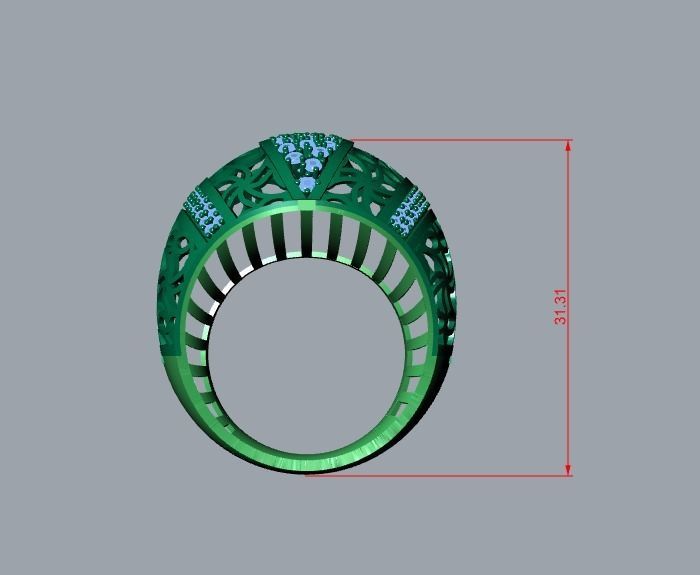 jewelry ring 3D print model_13