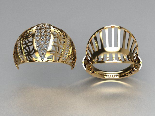 jewelry ring 3D print model_5