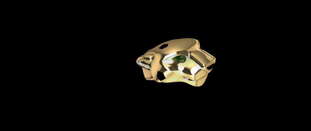 PANTHER HEAD 3D print model_2