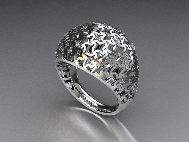 jewelry ring 3D print model_3