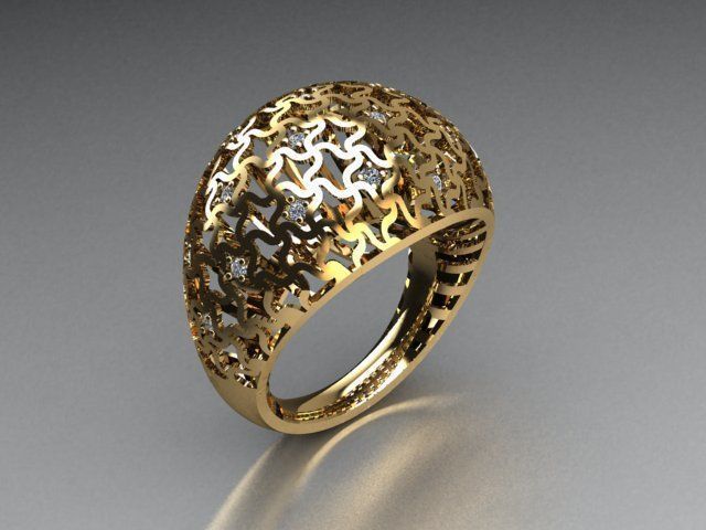 jewelry ring 3D print model_2