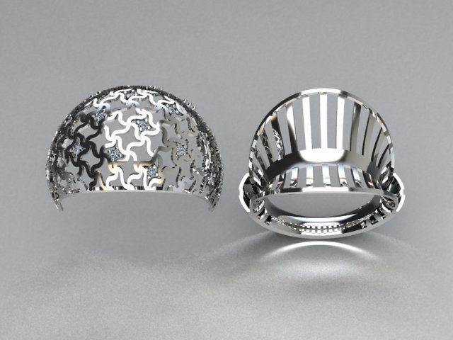 jewelry ring 3D print model_5