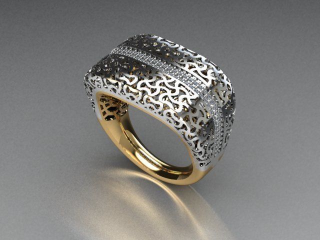 jewelry ring 3D print model_3