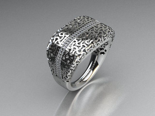 jewelry ring 3D print model_1