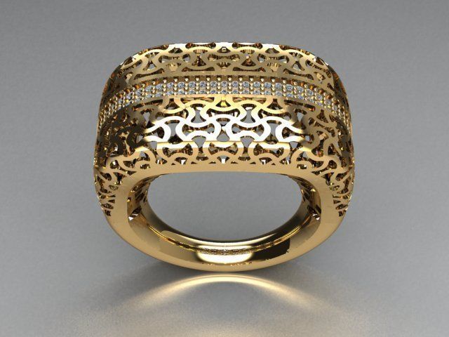 jewelry ring 3D print model_2
