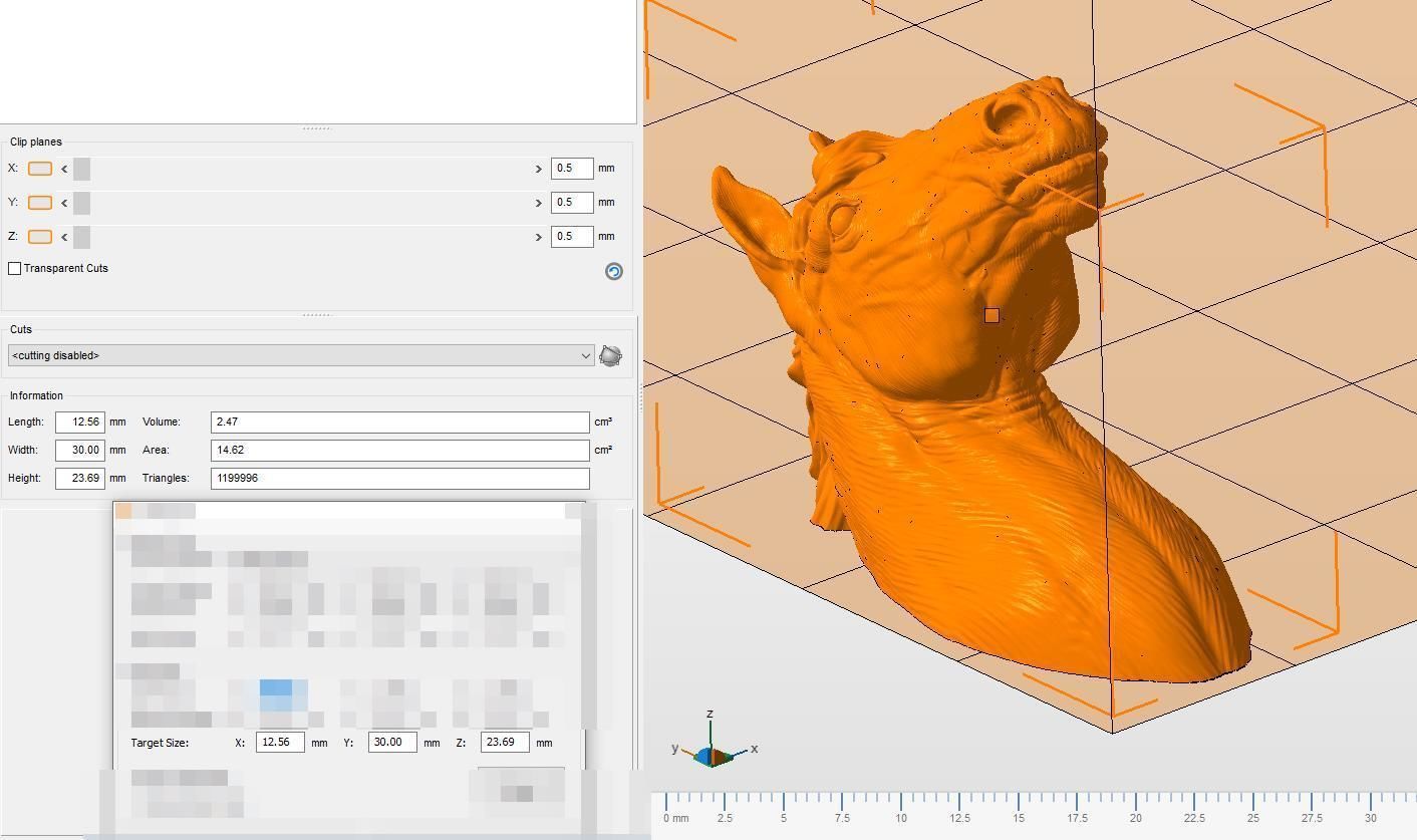 Horse with a mane 3D print model_28