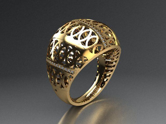 jewelry ring 3D print model_3