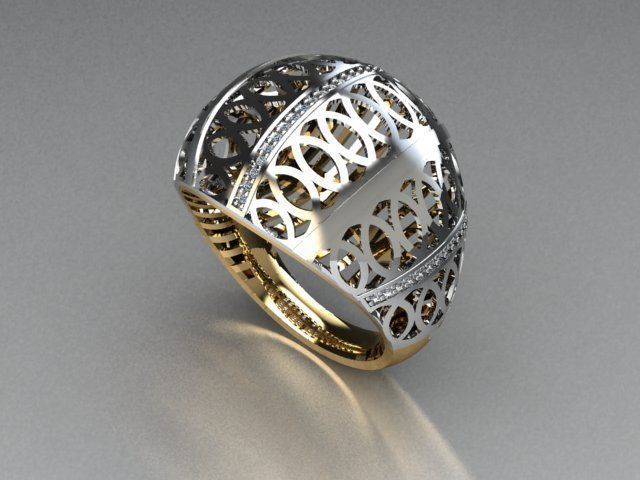 jewelry ring 3D print model_1