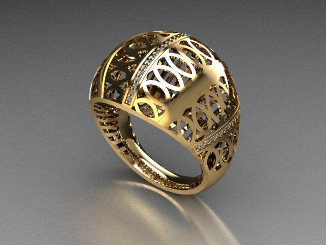 jewelry ring 3D print model_2