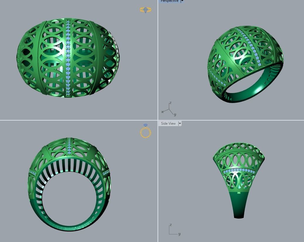 jewelry ring 3D print model_6