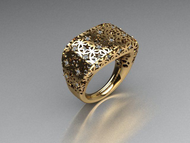 jewelry ring 3D print model_2