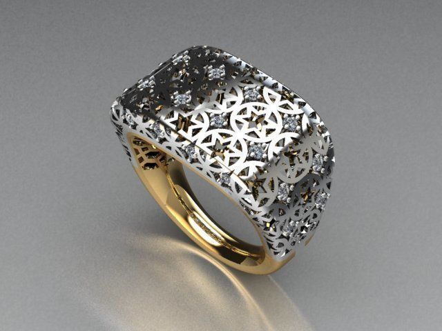 jewelry ring 3D print model_1
