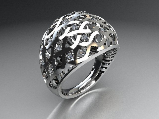 jewelry ring 3D print model_3