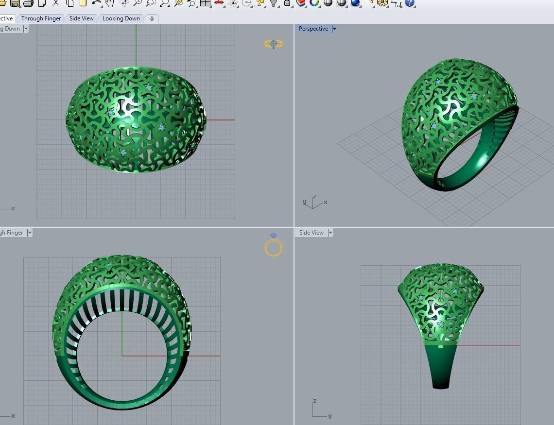 there are 29 jewelry rings in this file 3D Model Collection_78