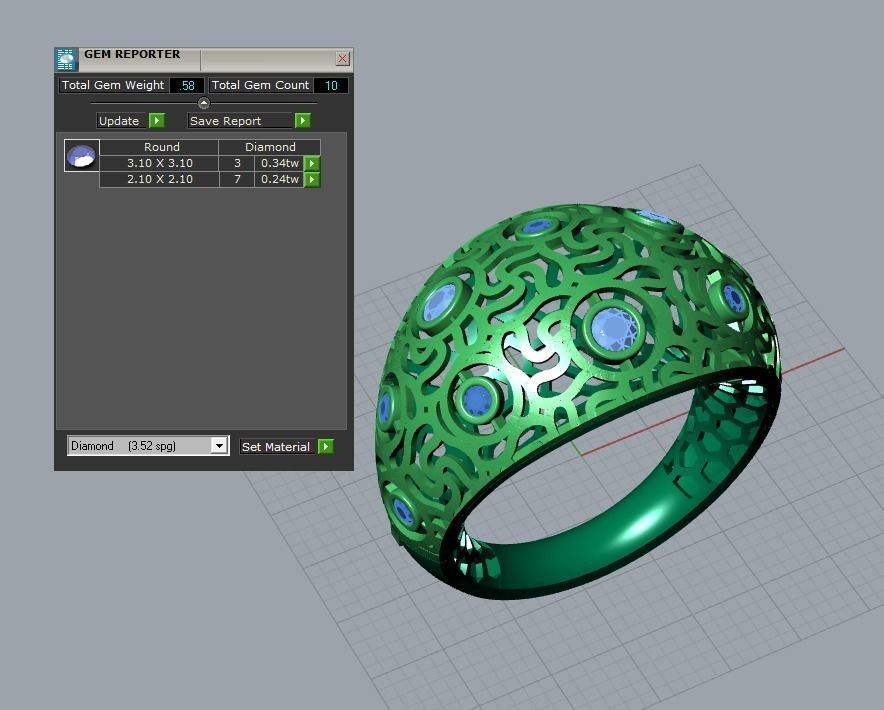 there are 29 jewelry rings in this file 3D Model Collection_56