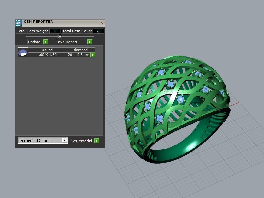 there are 29 jewelry rings in this file 3D Model Collection_110
