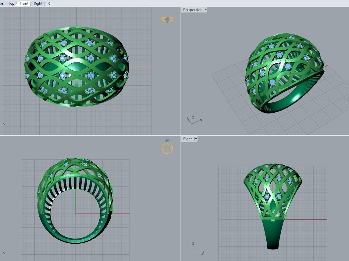 there are 29 jewelry rings in this file 3D Model Collection_112
