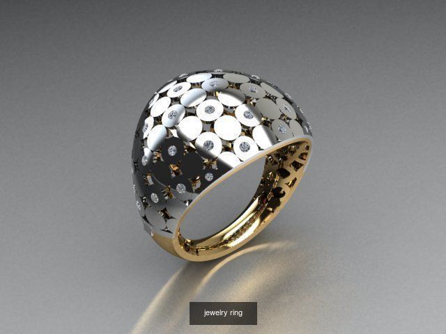 there are 29 jewelry rings in this file 3D Model Collection_4