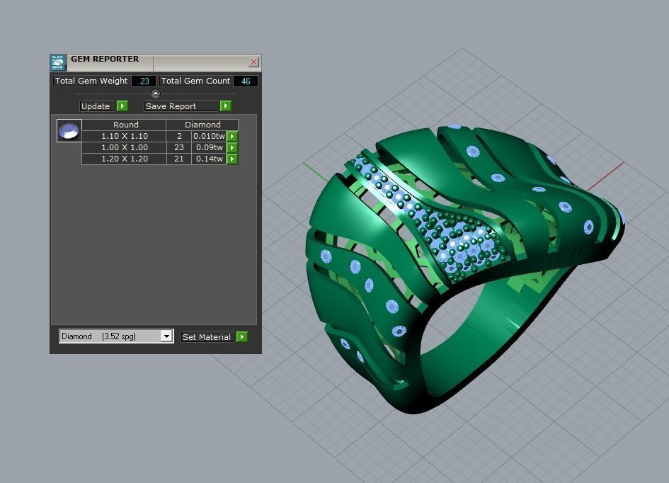 there are 29 jewelry rings in this file 3D Model Collection_69