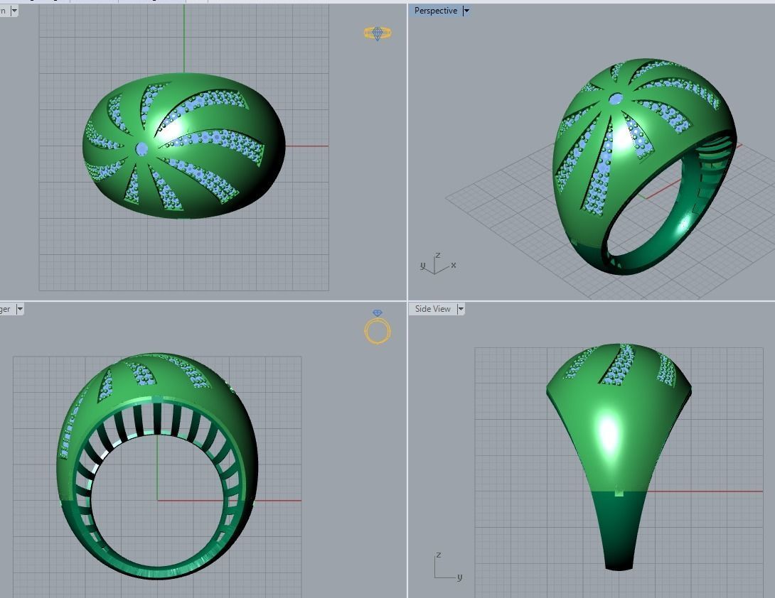 there are 29 jewelry rings in this file 3D Model Collection_80