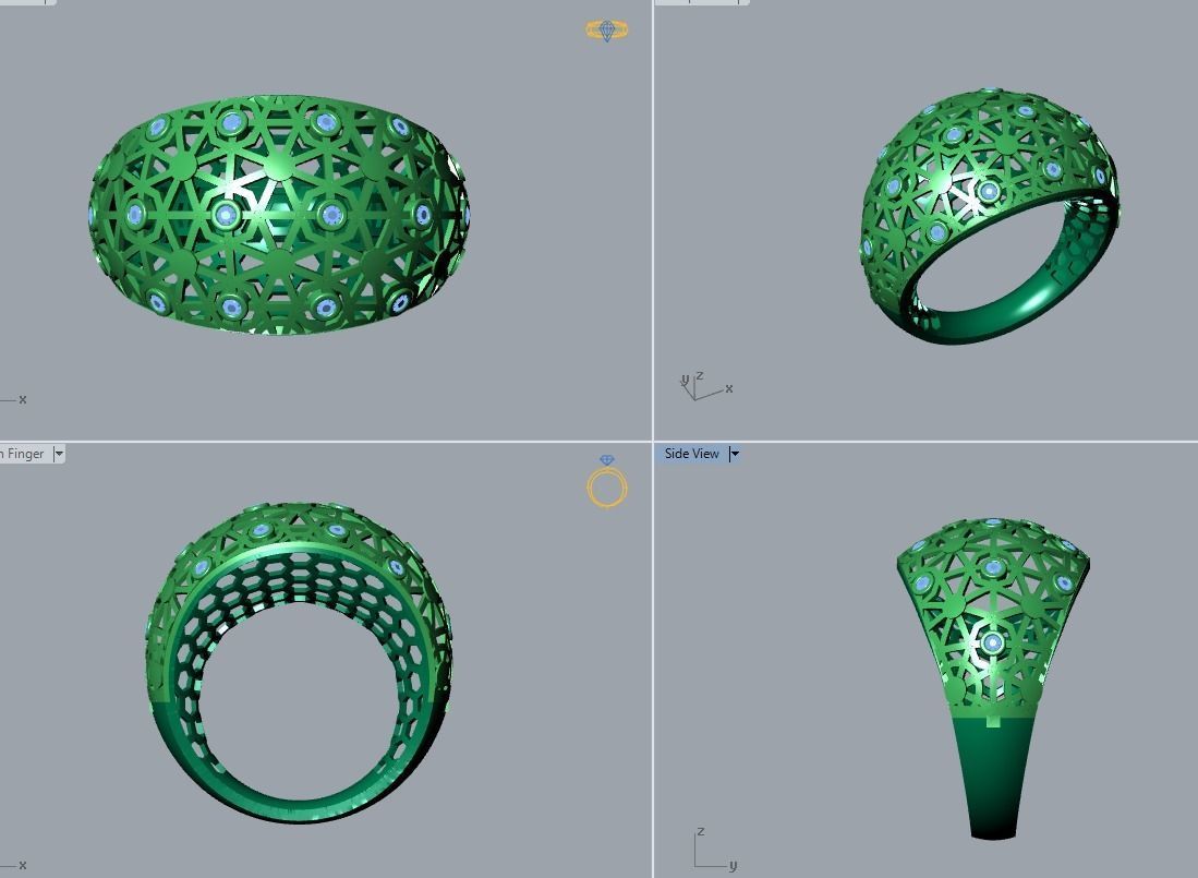 there are 29 jewelry rings in this file 3D Model Collection_62