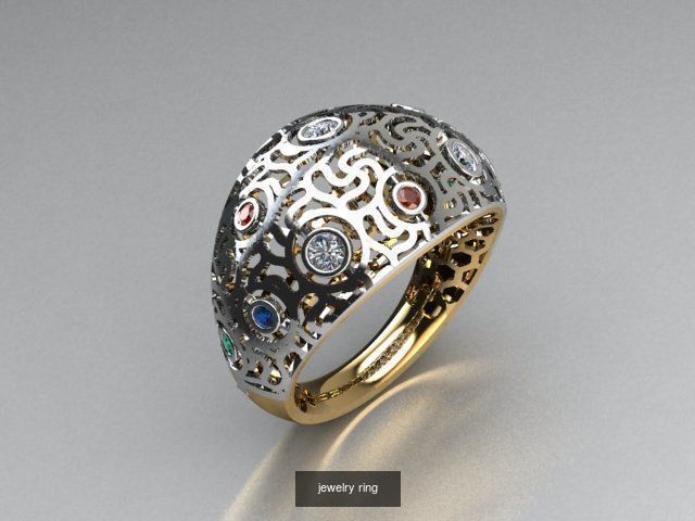 there are 29 jewelry rings in this file 3D Model Collection_12
