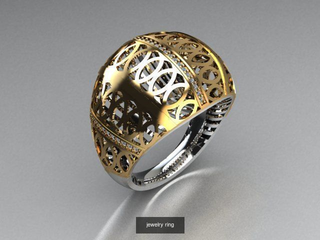 there are 29 jewelry rings in this file 3D Model Collection_29