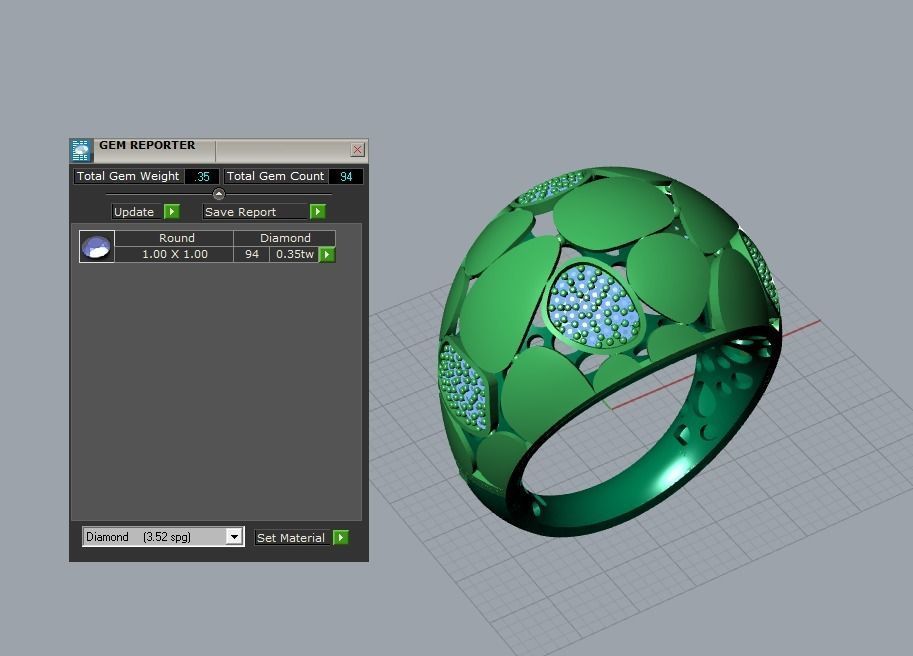 there are 29 jewelry rings in this file 3D Model Collection_44