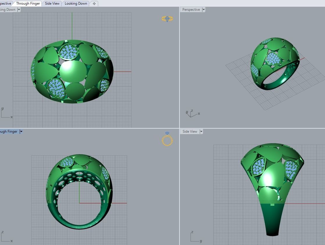 there are 29 jewelry rings in this file 3D Model Collection_73