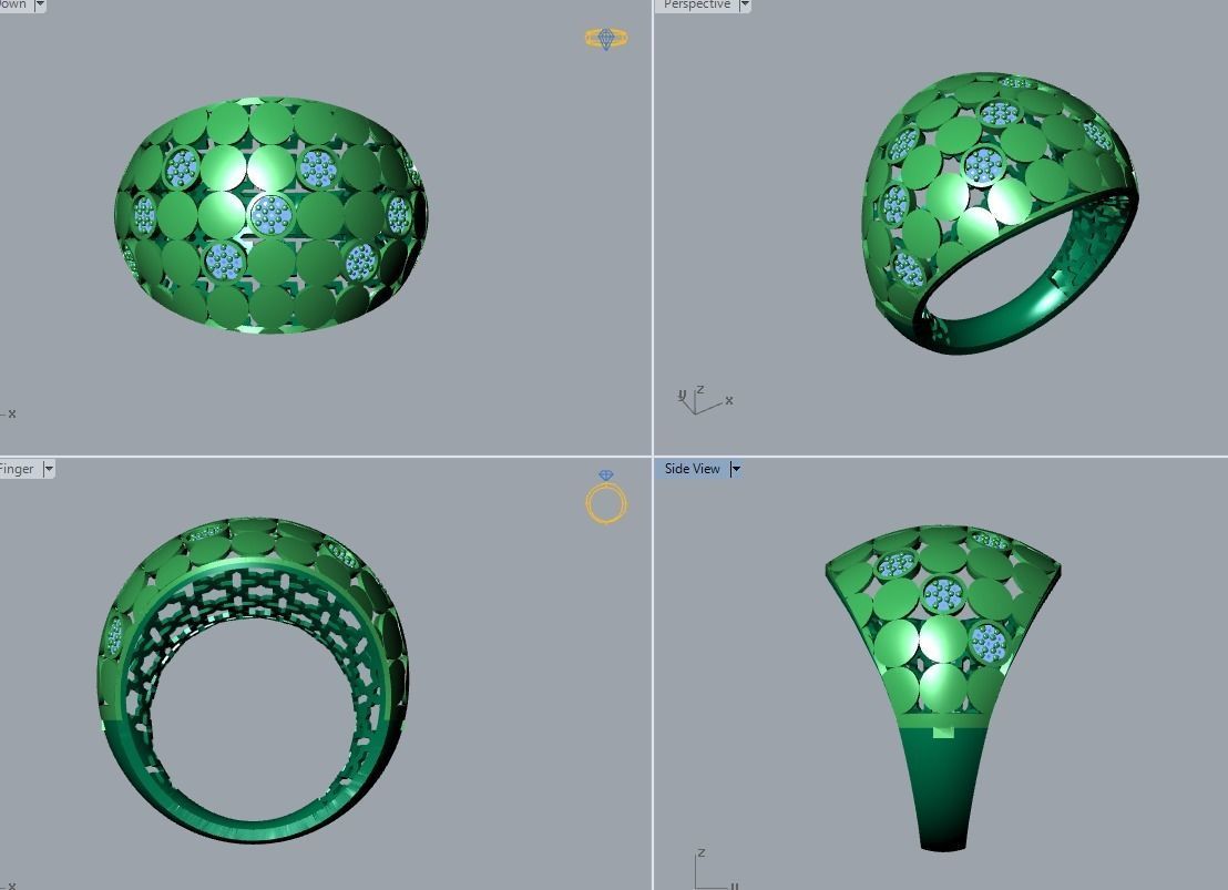 there are 29 jewelry rings in this file 3D Model Collection_40