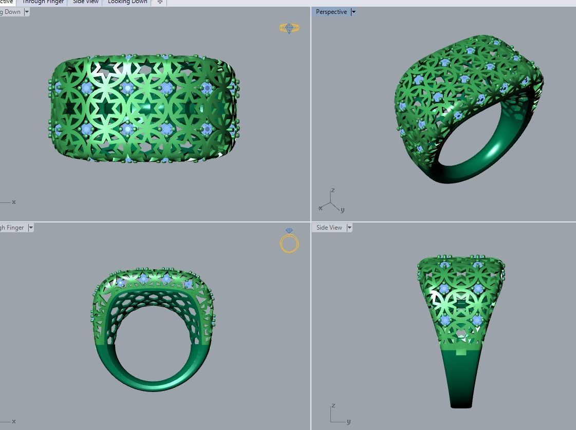 there are 29 jewelry rings in this file 3D Model Collection_107
