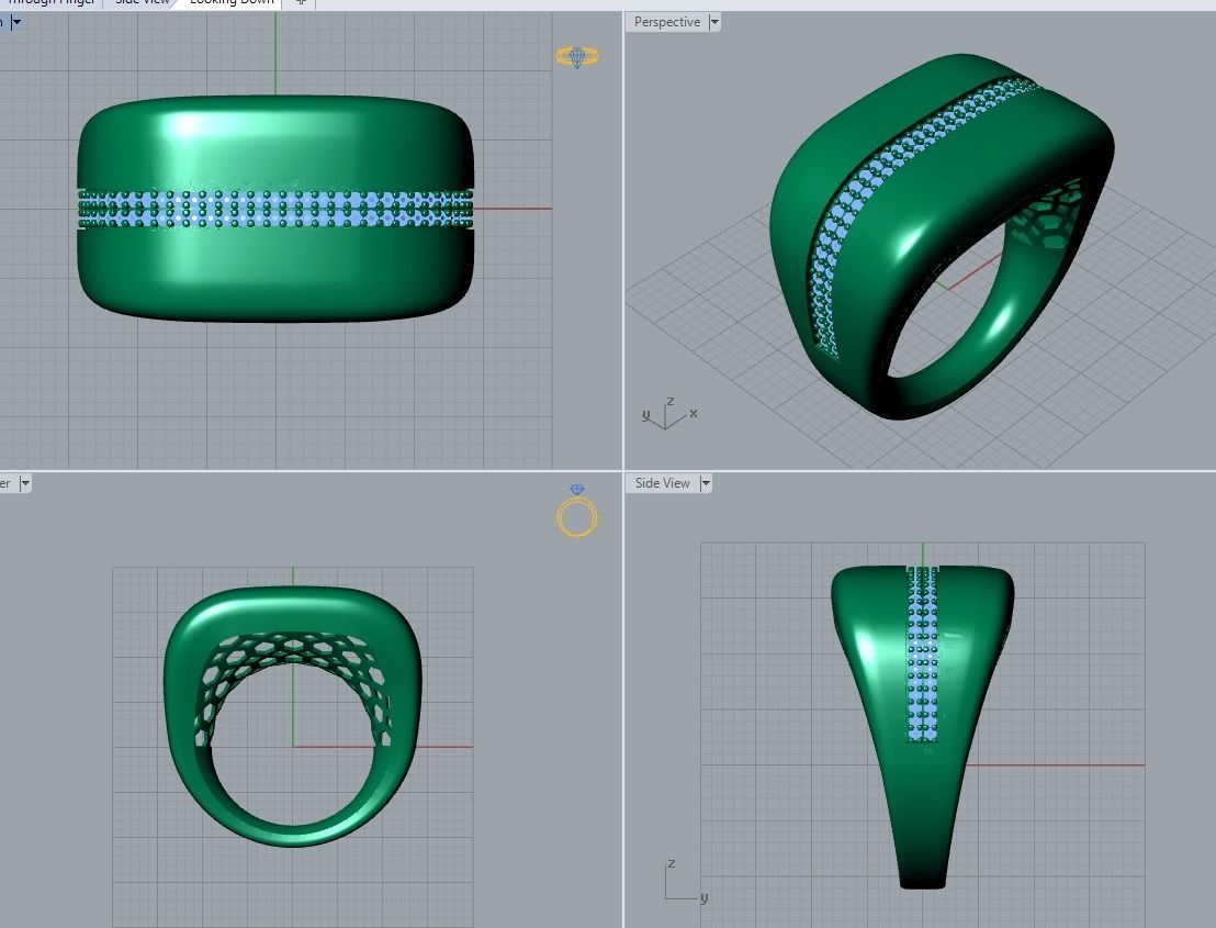 there are 29 jewelry rings in this file 3D Model Collection_98