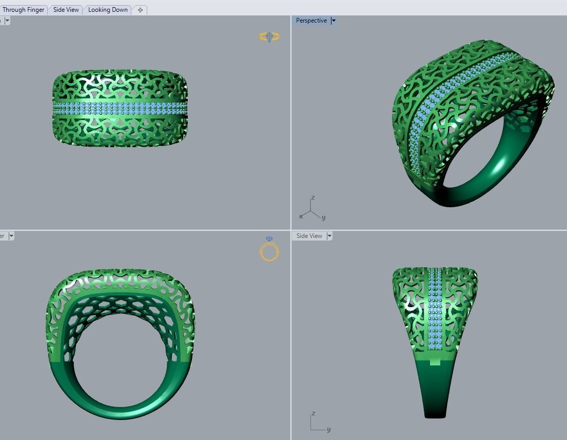 there are 29 jewelry rings in this file 3D Model Collection_101