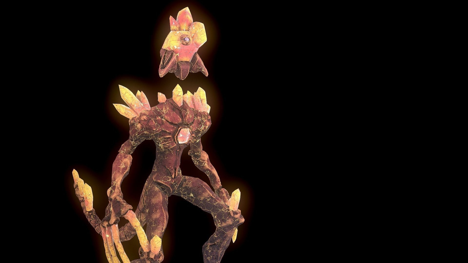Monster Crystal VER 07 3D Low Poly Model Game Ready Low-poly 3D model_17