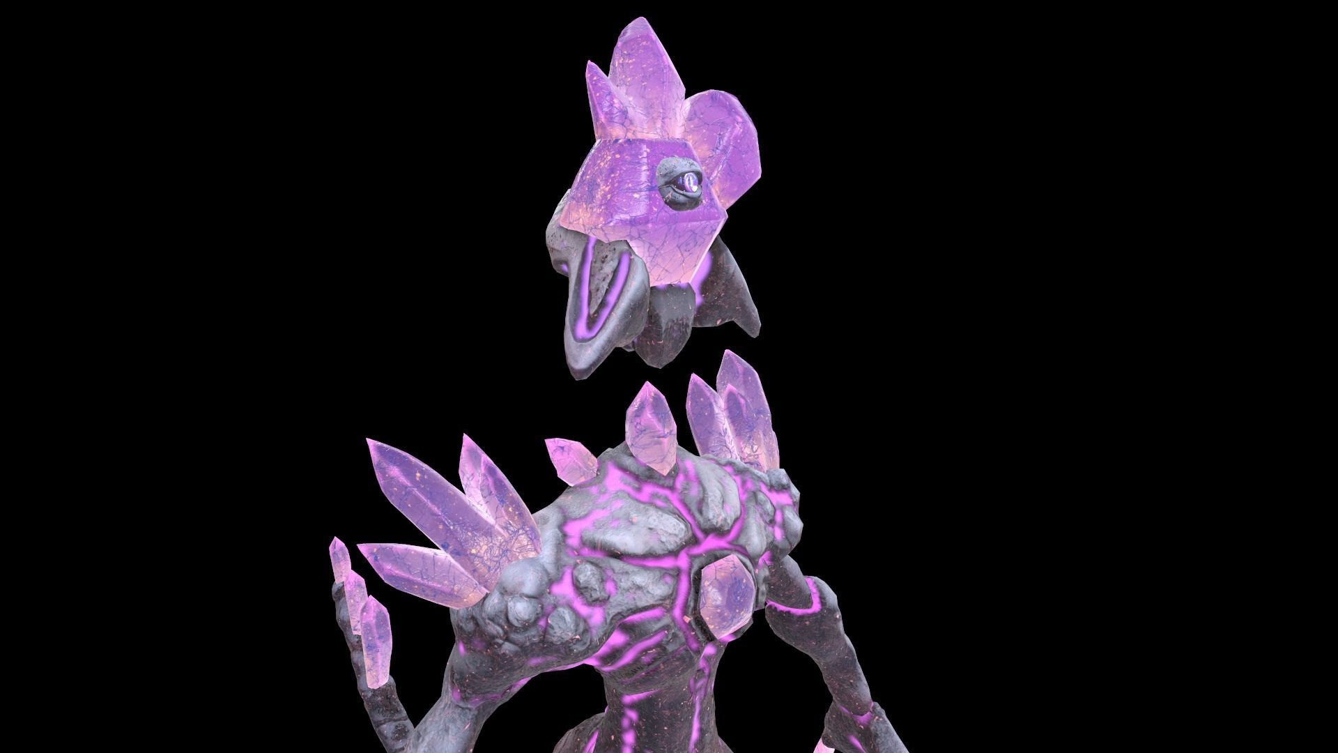 Monster Crystal VER 07 3D Low Poly Model Game Ready Low-poly 3D model_10