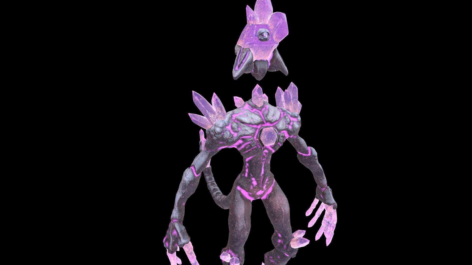 Monster Crystal VER 07 3D Low Poly Model Game Ready Low-poly 3D model_14