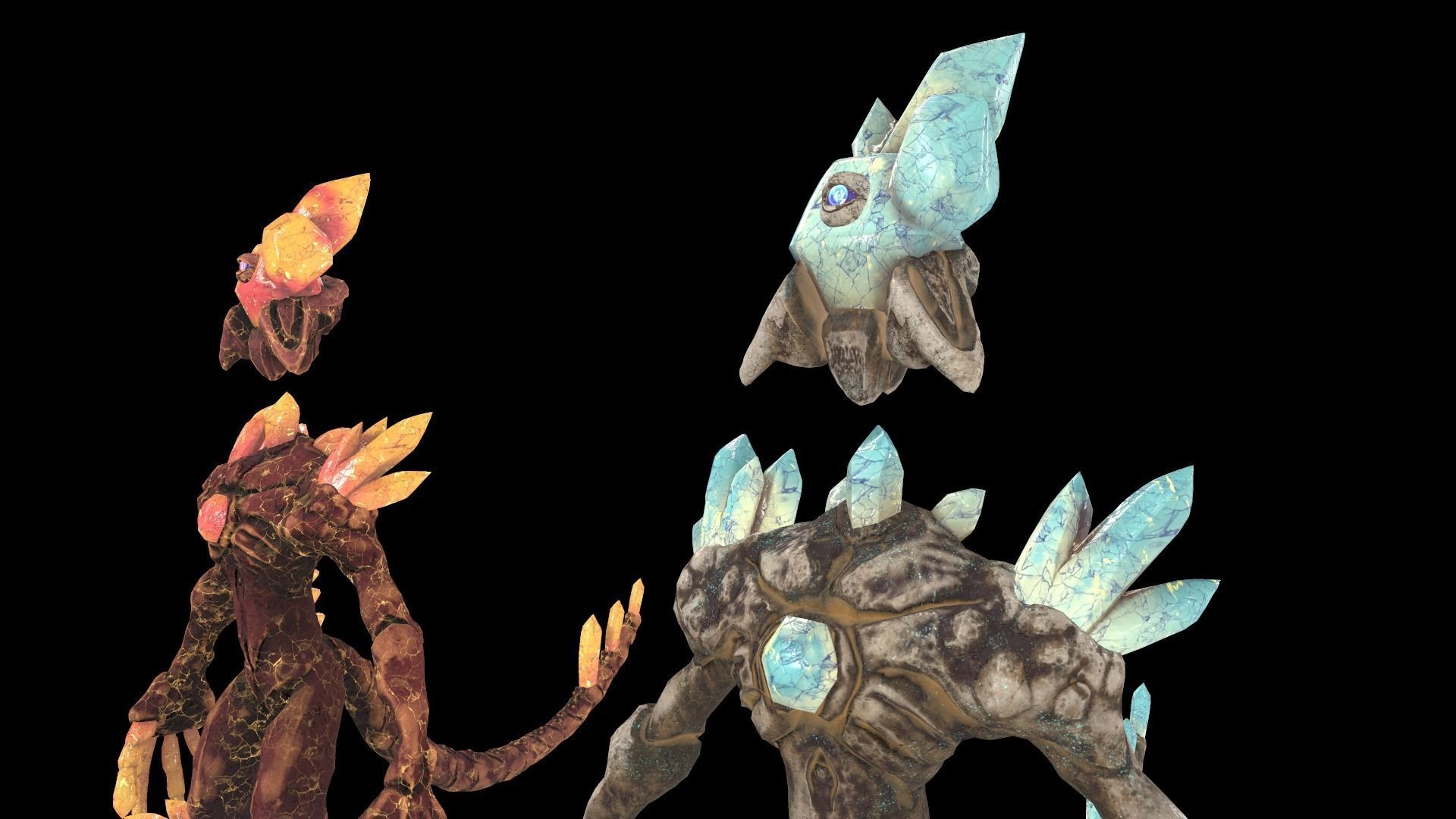 Monster Crystal VER 07 3D Low Poly Model Game Ready Low-poly 3D model_5