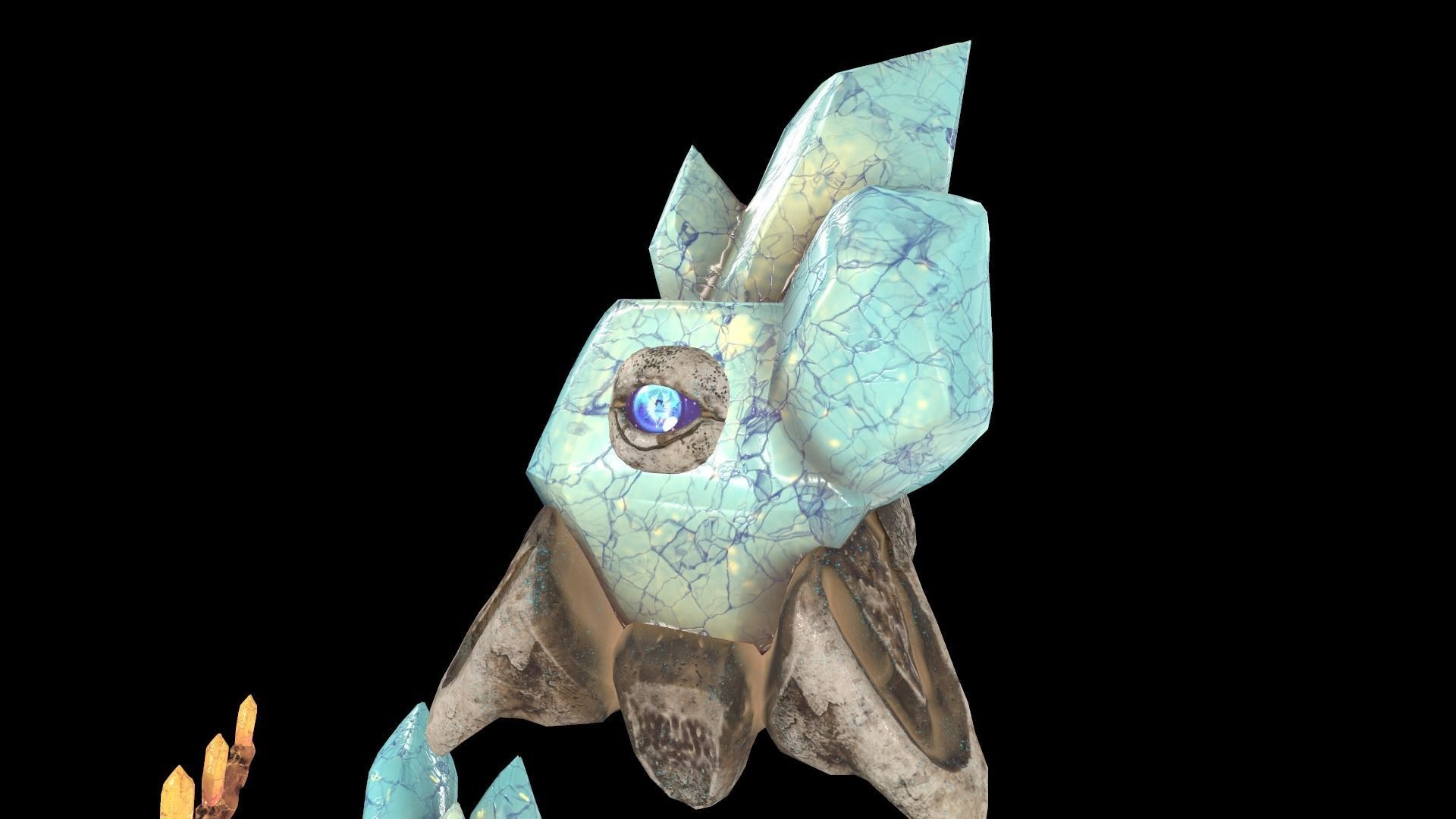 Monster Crystal VER 07 3D Low Poly Model Game Ready Low-poly 3D model_8