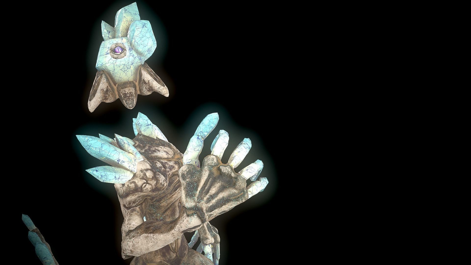 Monster Crystal VER 07 3D Low Poly Model Game Ready Low-poly 3D model_13